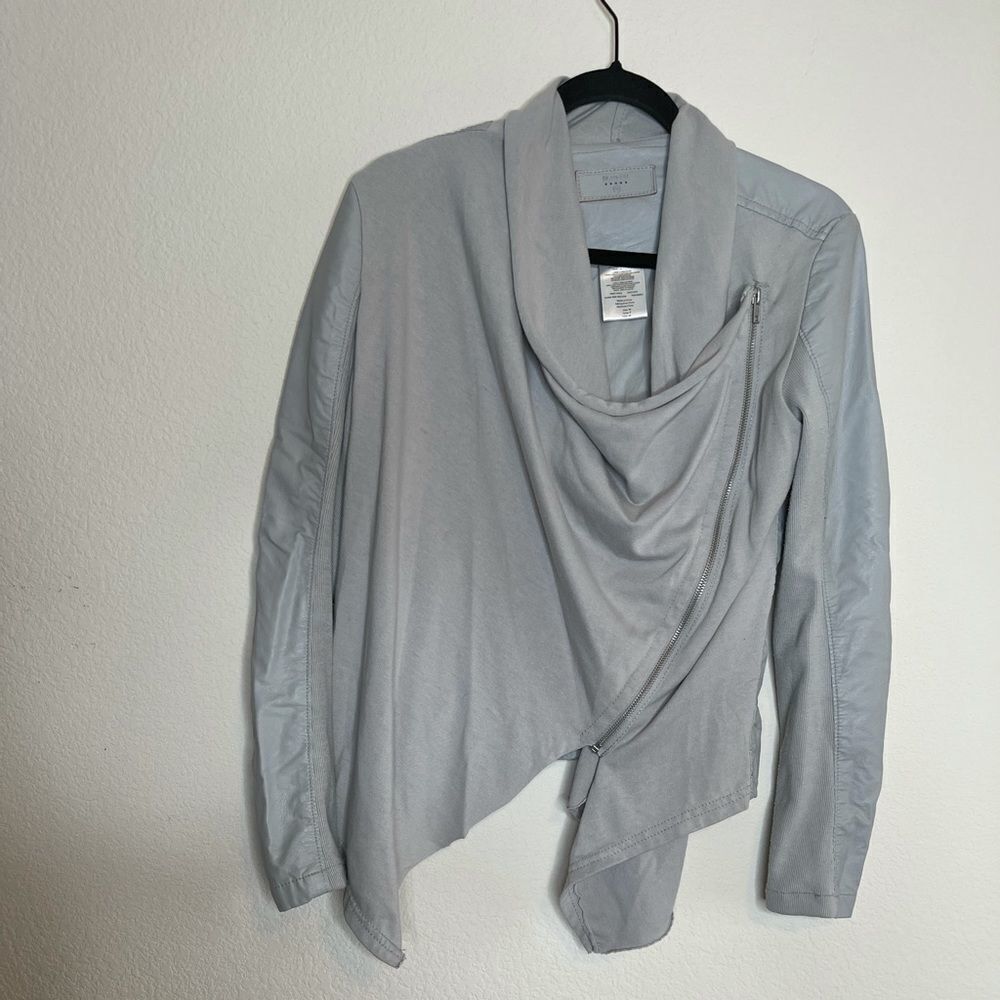 Blank nyc grey vegan leather jacket‎